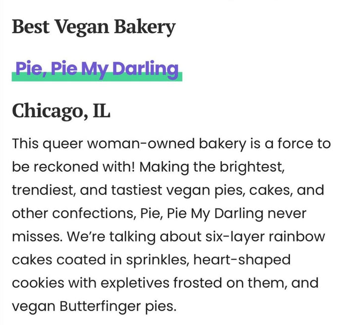 Somebody pinch me cause we've just won best vegan bakery for the second year in a row!!