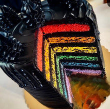 Goth Rainbow Cake